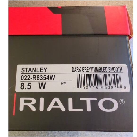 Rialto Stanley Side Zip Dark Grey 2.5 inch Heeled Boots Women's Size 8.5W NEW - Picture 3 of 7